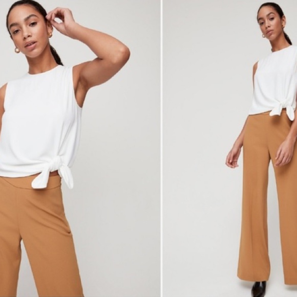 Aritzia Hopkins Tie Blouse